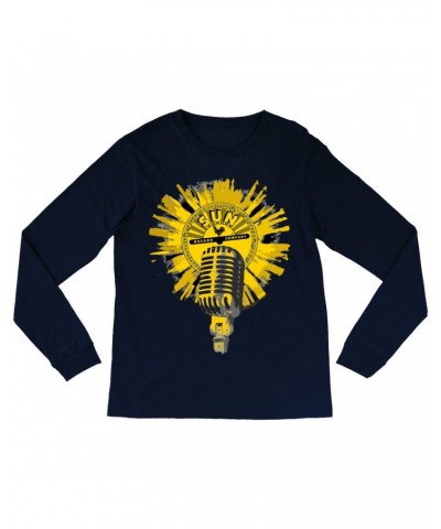 Sun Records Long Sleeve Shirt | Logo And Mic Yellow Burst Shirt $14.38 Shirts