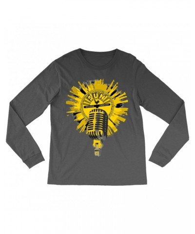 Sun Records Long Sleeve Shirt | Logo And Mic Yellow Burst Shirt $14.38 Shirts