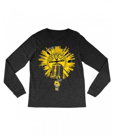 Sun Records Long Sleeve Shirt | Logo And Mic Yellow Burst Shirt $14.38 Shirts