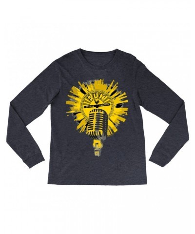 Sun Records Long Sleeve Shirt | Logo And Mic Yellow Burst Shirt $14.38 Shirts