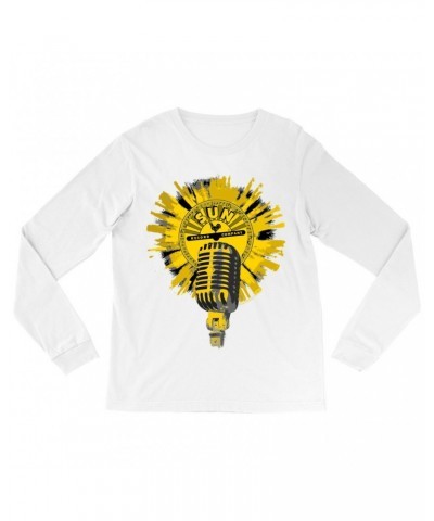 Sun Records Long Sleeve Shirt | Logo And Mic Yellow Burst Shirt $14.38 Shirts