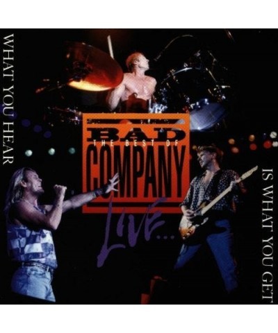 Bad Company BEST OF BAD COMPANY LIVE: WHAT YOU HEAR CD $4.86 CD