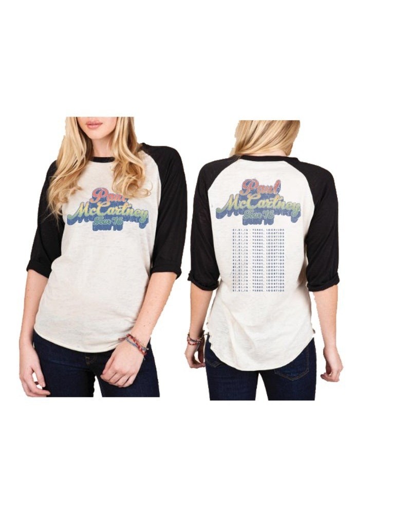 Paul McCartney Sunset Unisex Raglan $26.40 Shirts