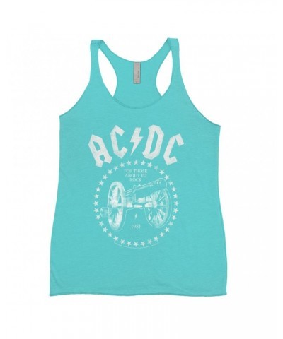 AC/DC Bold Colored Racerback Tank | For Those About To Rock 1981 Shirt $9.55 Shirts