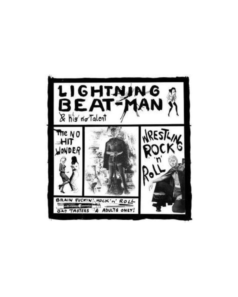 LIGHTNING BEAT-MAN & HIS NO TALENT Wrestling Rock'n'Roll Vinyl Record $6.82 Vinyl