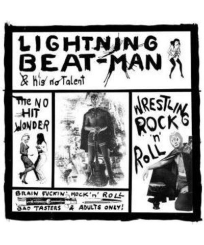 LIGHTNING BEAT-MAN & HIS NO TALENT Wrestling Rock'n'Roll Vinyl Record $6.82 Vinyl