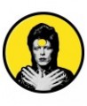 David Bowie Ziggy 4" Round Sticker $0.68 Accessories