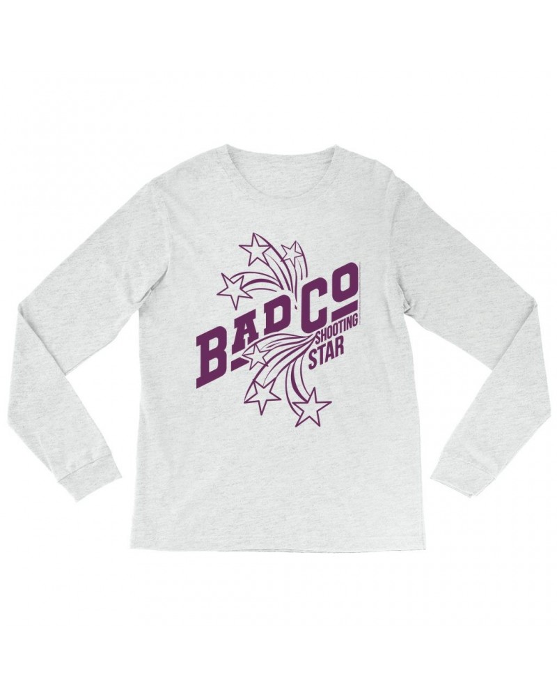 Bad Company Heather Long Sleeve Shirt | Shooting Star In Purple Shirt $9.88 Shirts