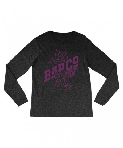 Bad Company Heather Long Sleeve Shirt | Shooting Star In Purple Shirt $9.88 Shirts