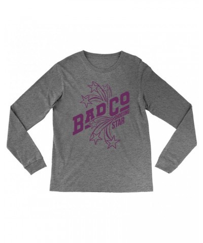 Bad Company Heather Long Sleeve Shirt | Shooting Star In Purple Shirt $9.88 Shirts