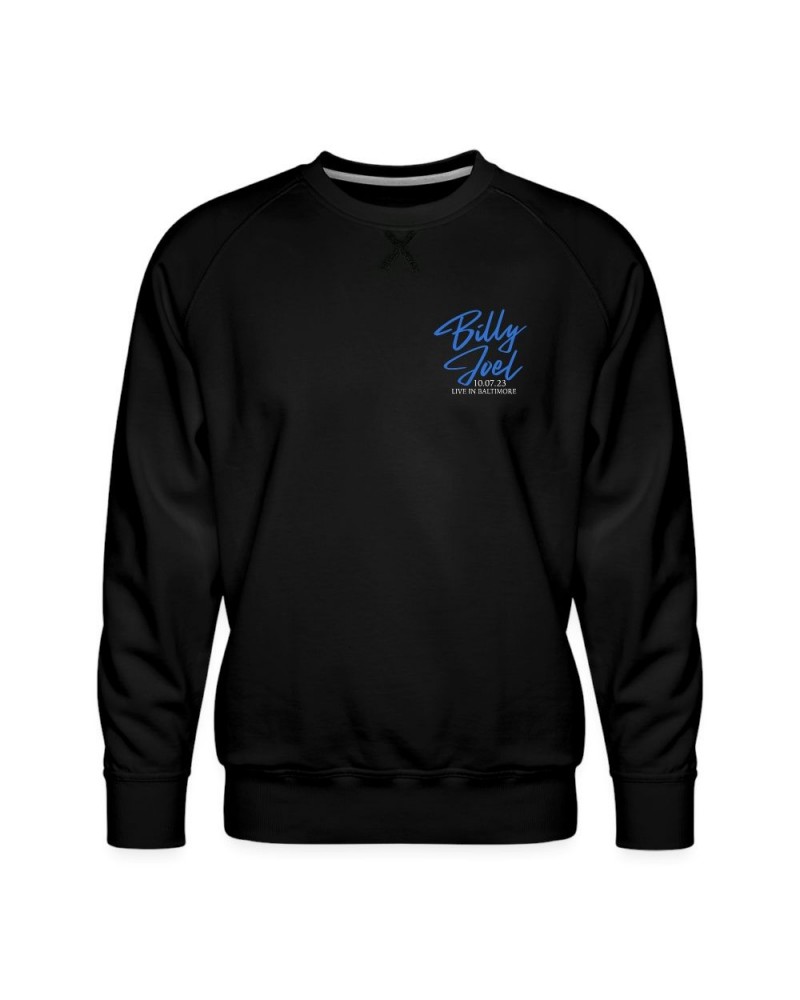 Billy Joel "10-7-23 Baltimore Set List" Black Crewneck - Online Exclusive $30.00 Sweatshirts