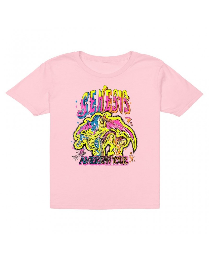 Genesis Kids T-Shirt | Retro American Tour Dragon Kids T-Shirt $10.48 Kids