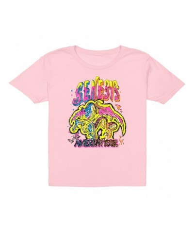 Genesis Kids T-Shirt | Retro American Tour Dragon Kids T-Shirt $10.48 Kids