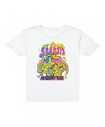 Genesis Kids T-Shirt | Retro American Tour Dragon Kids T-Shirt $10.48 Kids