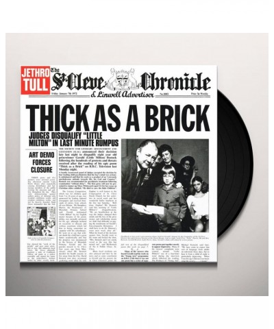 Jethro Tull Thick As A Brick Vinyl Record $9.45 Vinyl