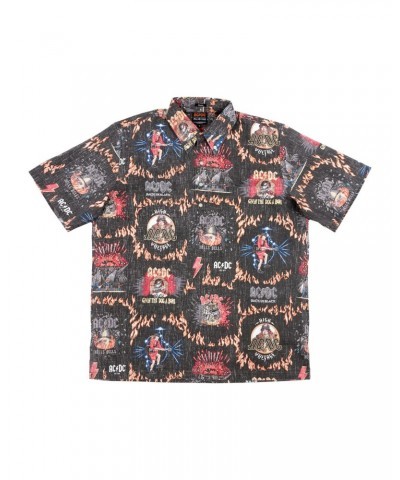 AC/DC AC/DC Button Down "Hawaiian" T-Shirt $40.80 Shirts