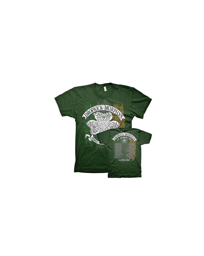 Dropkick Murphys 2013 World Tour Knotwork Flag T-shirt (Green) $4.53 Shirts