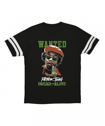 Peter Tosh T-Shirt | Wanted Dread And Live Football Shirt $14.50 Shirts