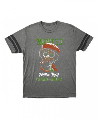 Peter Tosh T-Shirt | Wanted Dread And Live Football Shirt $14.50 Shirts