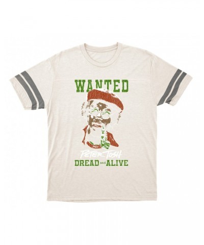 Peter Tosh T-Shirt | Wanted Dread And Live Football Shirt $14.50 Shirts