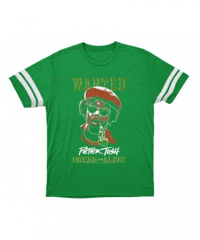 Peter Tosh T-Shirt | Wanted Dread And Live Football Shirt $14.50 Shirts