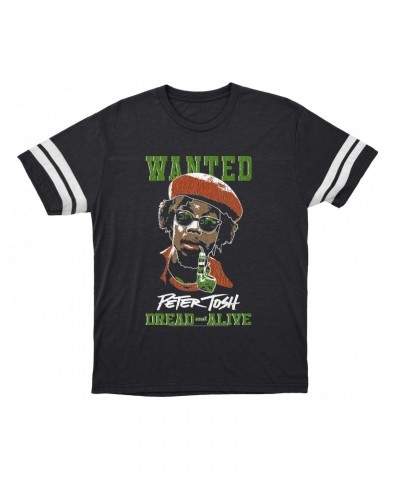 Peter Tosh T-Shirt | Wanted Dread And Live Football Shirt $14.50 Shirts