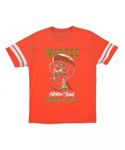 Peter Tosh T-Shirt | Wanted Dread And Live Football Shirt $14.50 Shirts