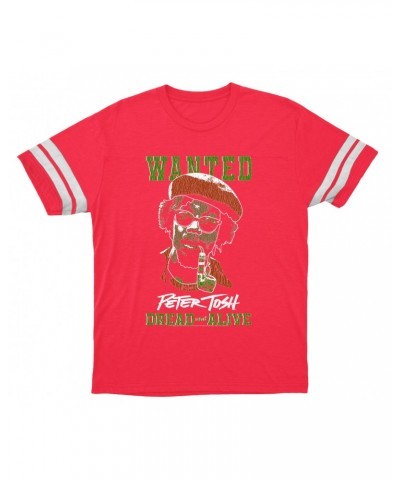 Peter Tosh T-Shirt | Wanted Dread And Live Football Shirt $14.50 Shirts