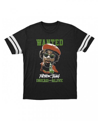 Peter Tosh T-Shirt | Wanted Dread And Live Football Shirt $14.50 Shirts