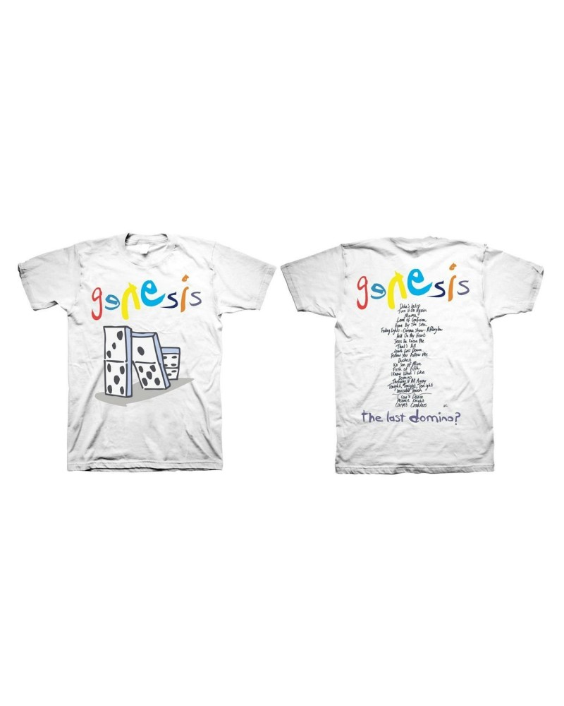 Genesis Domino Setlist White T-Shirt $18.00 Shirts