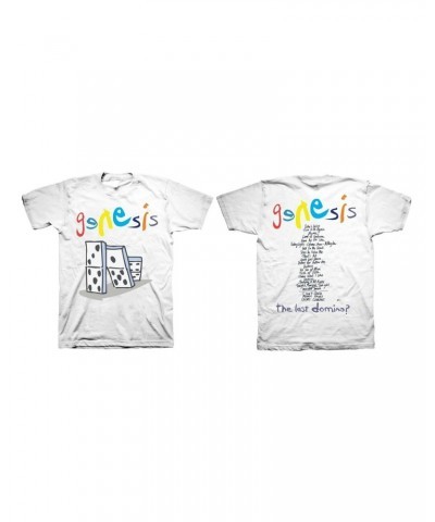 Genesis Domino Setlist White T-Shirt $18.00 Shirts