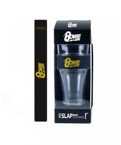 David Bowie Gold Logo Heavy Duty Slap Band Pint Glass $7.38 Drinkware