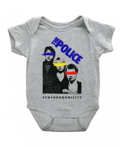 The Police Baby Short Sleeve Bodysuit | The Trio 1983 Concert Bodysuit $6.58 Kids