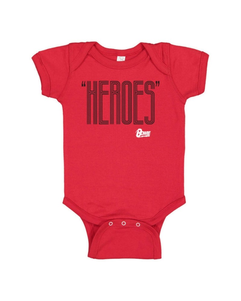 David Bowie Heroes Black/White Onesie $7.13 Kids