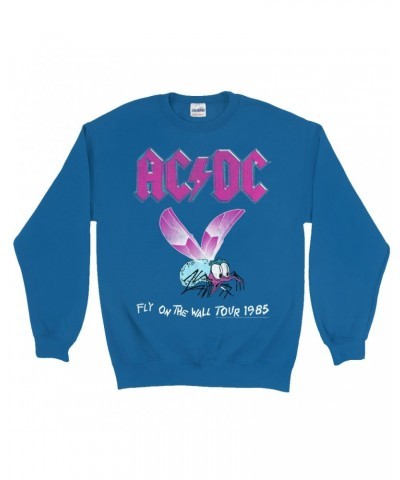 AC/DC Sweatshirt | Fly On The Wall Tour 1985 Sweatshirt $16.08 Sweatshirts