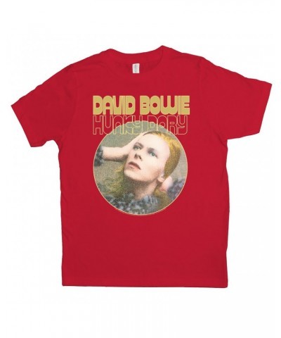 David Bowie Kids T-Shirt | Hunky Dory Album Design Kids Shirt $7.11 Kids