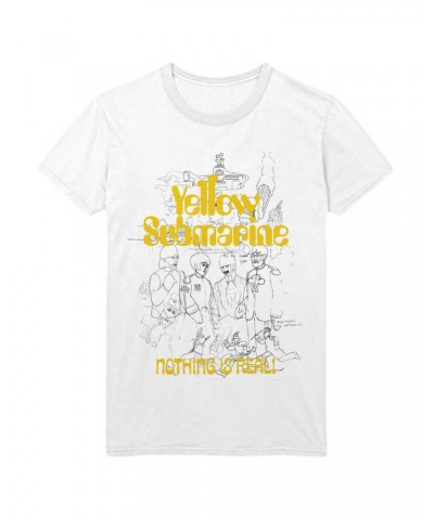 The Beatles Yellow Submarine 50th Anniversary White Outline T-Shirt $10.50 Shirts