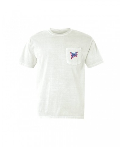 David Bowie T-Shirt | Double Logo Pocket T-shirt $13.18 Shirts