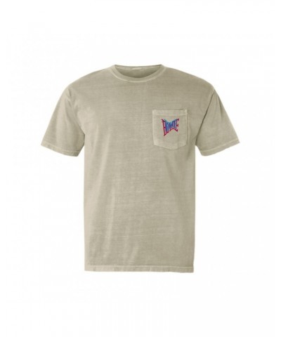 David Bowie T-Shirt | Double Logo Pocket T-shirt $13.18 Shirts