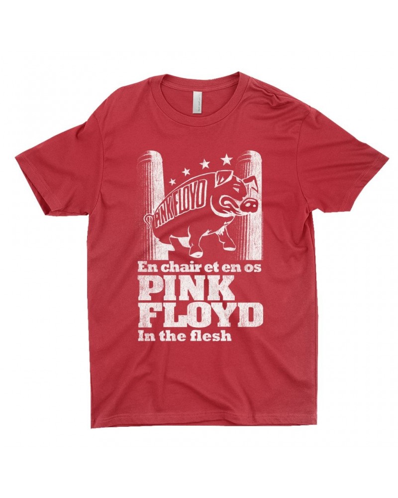 Pink Floyd T-Shirt | In The Flesh Concert en Français Design Shirt $8.23 Shirts