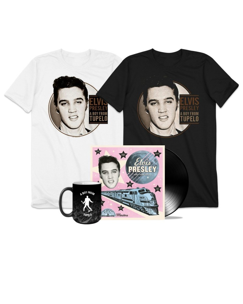 Elvis Presley A Boy from Tupelo LP + T-Shirt + Mug Bundle $20.00 Vinyl