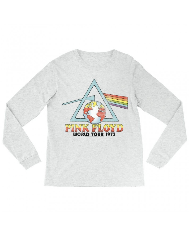 Pink Floyd Long Sleeve Shirt | Vintage Reissue World Tour 1973 Shirt $11.38 Shirts