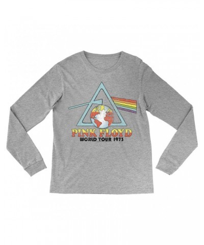 Pink Floyd Long Sleeve Shirt | Vintage Reissue World Tour 1973 Shirt $11.38 Shirts