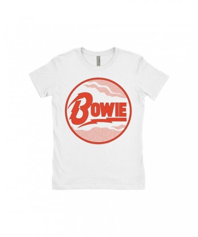 David Bowie Ladies' Boyfriend T-Shirt | Retro Diamond Dogs Logo Shirt $11.48 Shirts