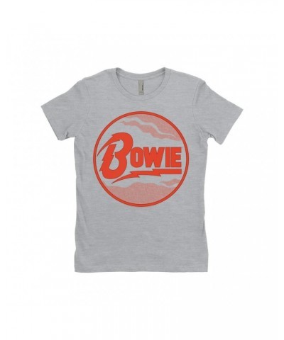 David Bowie Ladies' Boyfriend T-Shirt | Retro Diamond Dogs Logo Shirt $11.48 Shirts