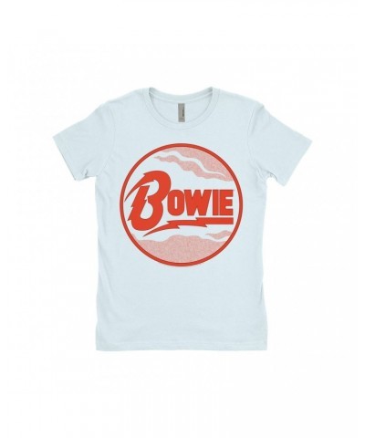 David Bowie Ladies' Boyfriend T-Shirt | Retro Diamond Dogs Logo Shirt $11.48 Shirts