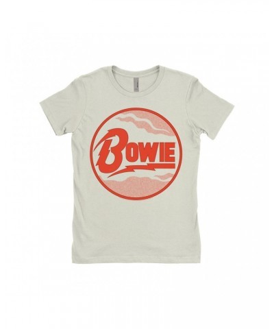 David Bowie Ladies' Boyfriend T-Shirt | Retro Diamond Dogs Logo Shirt $11.48 Shirts