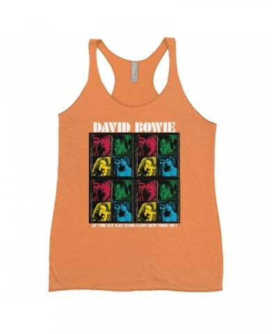 David Bowie Ladies' Tank Top | Kit Kat Klub Collage Shirt $11.58 Shirts