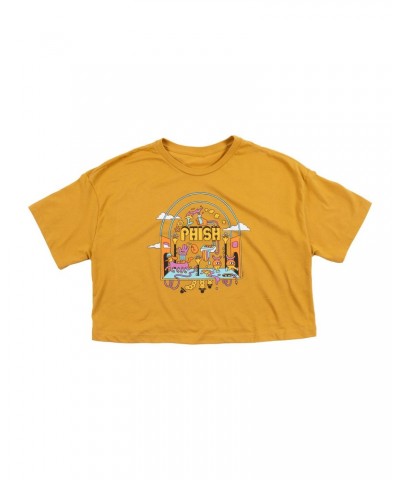 Phish Women's Synthesis Crop Tee on Mustard $10.66 Shirts