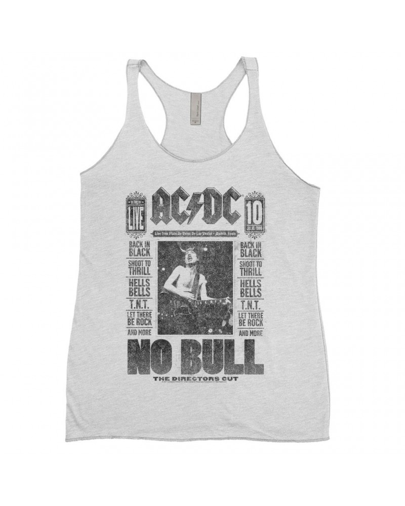 AC/DC Ladies' Tank Top | No Bull Album Cover Design Distressed Shirt $10.42 Shirts